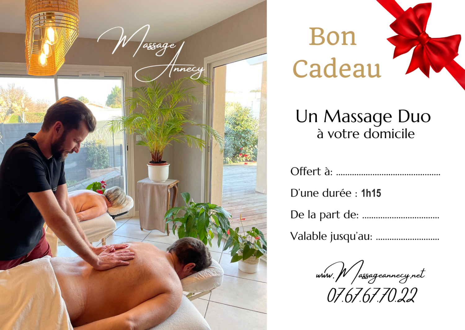 massage duo à domicile