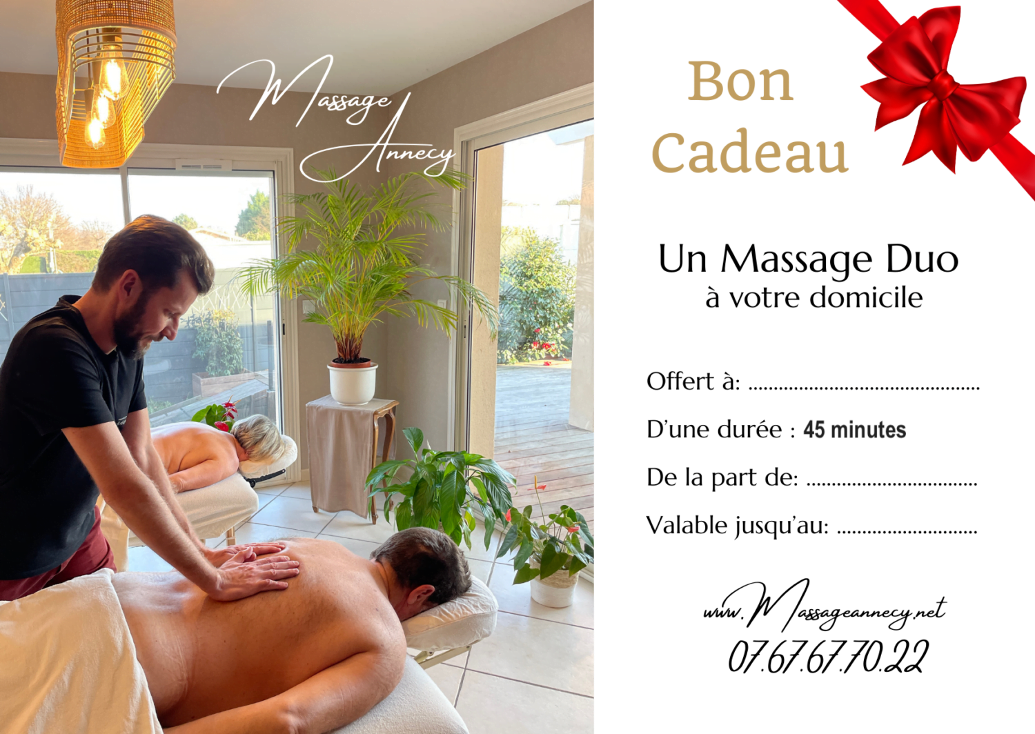 massage duo à domicile